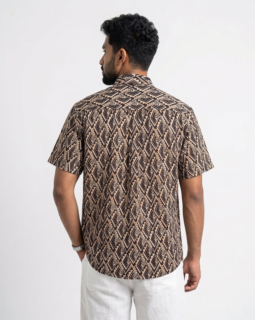 Black Array Cotton Poplin Shirt