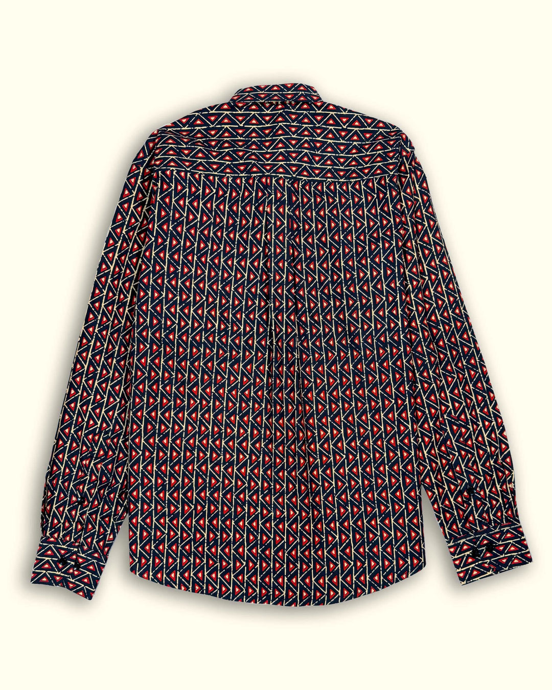 Black Fractal Echo Cotton Poplin Shirt