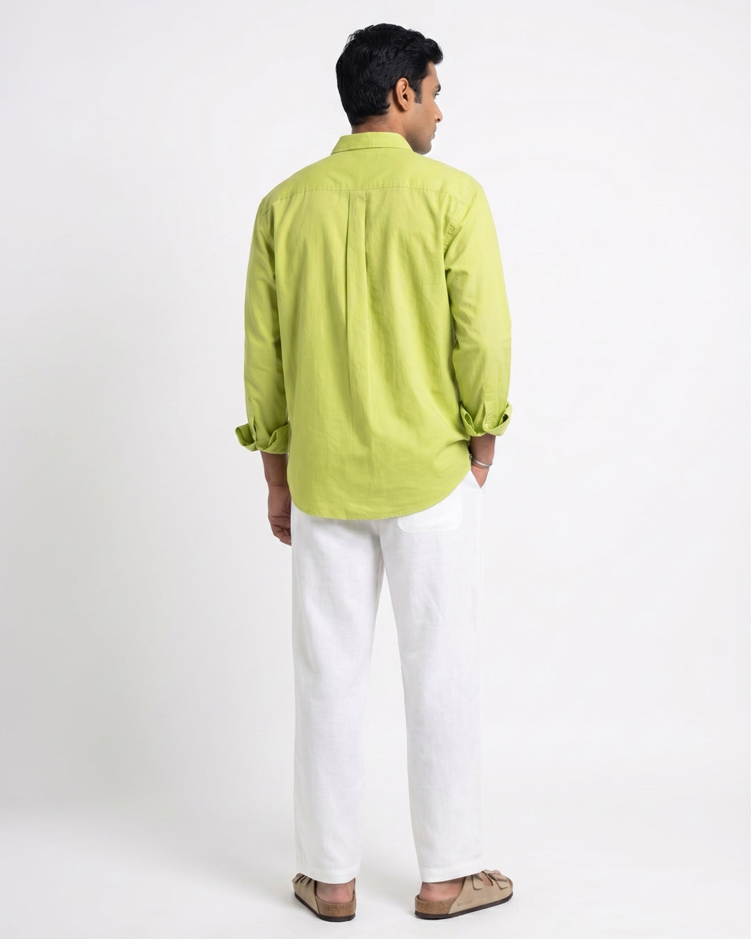 Green Cotton Poplin Shirt