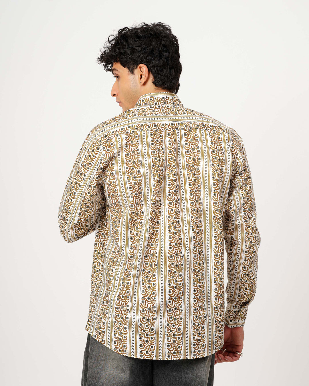 Beige Horizon Cotton Poplin Shirt