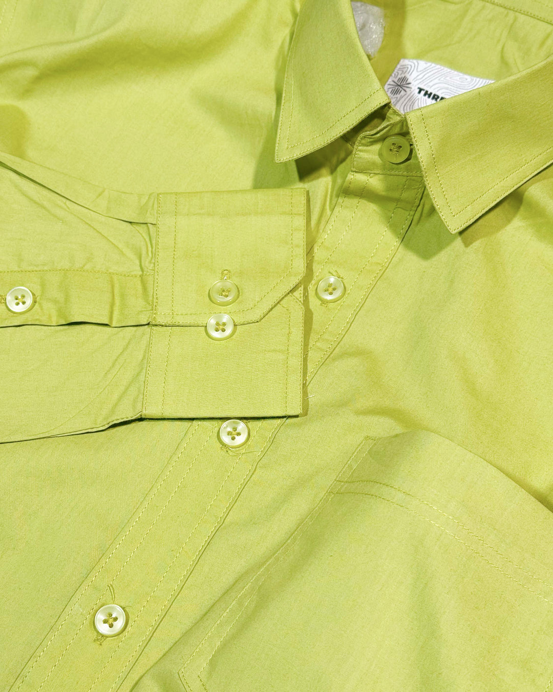 Green Cotton Poplin Shirt