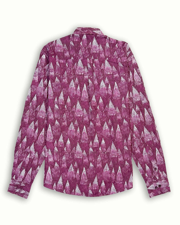 Wine Wedges Cotton Poplin Shirt