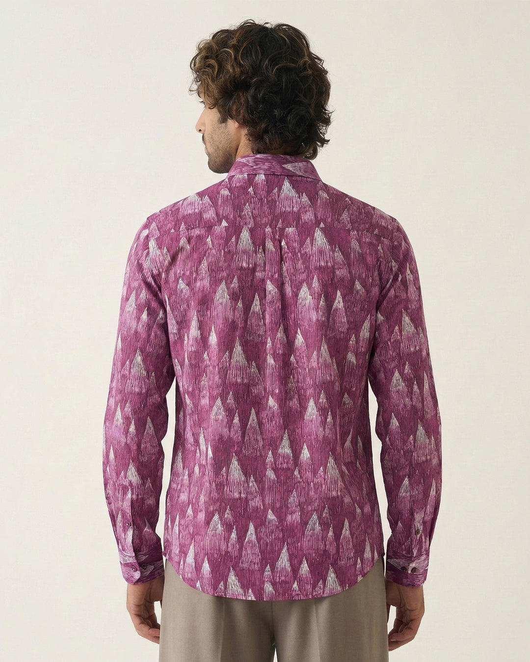 Wine Wedges Cotton Poplin Shirt