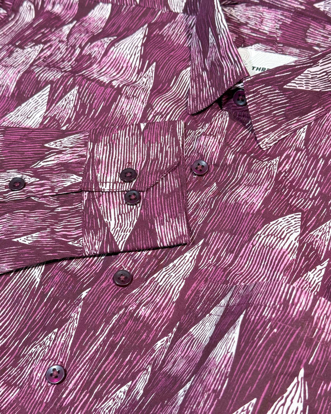 Wine Wedges Cotton Poplin Shirt