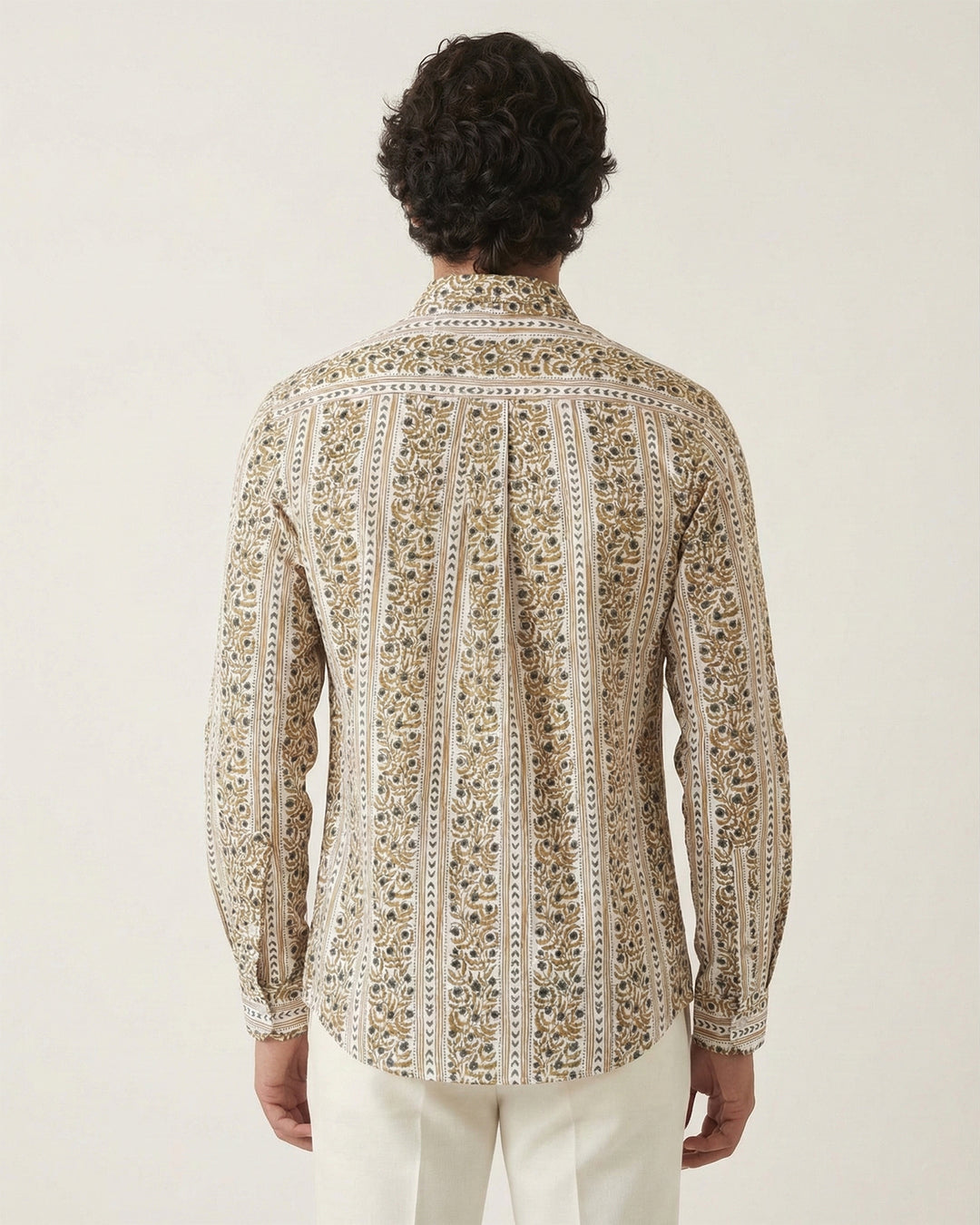 Beige Horizon Cotton Poplin Shirt