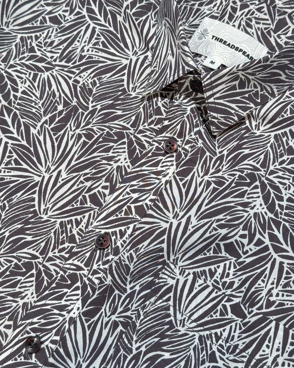 grey printed half sleeve shirt for men