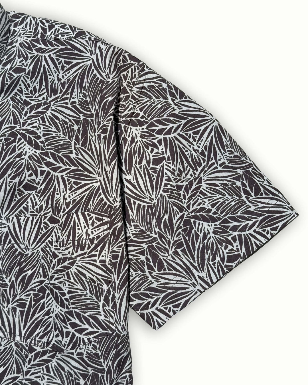 grey printed half sleeve shirt for men