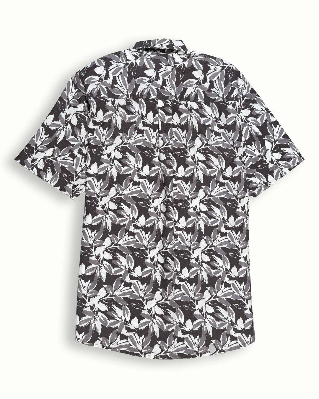 grey printed half sleeve shirt for men