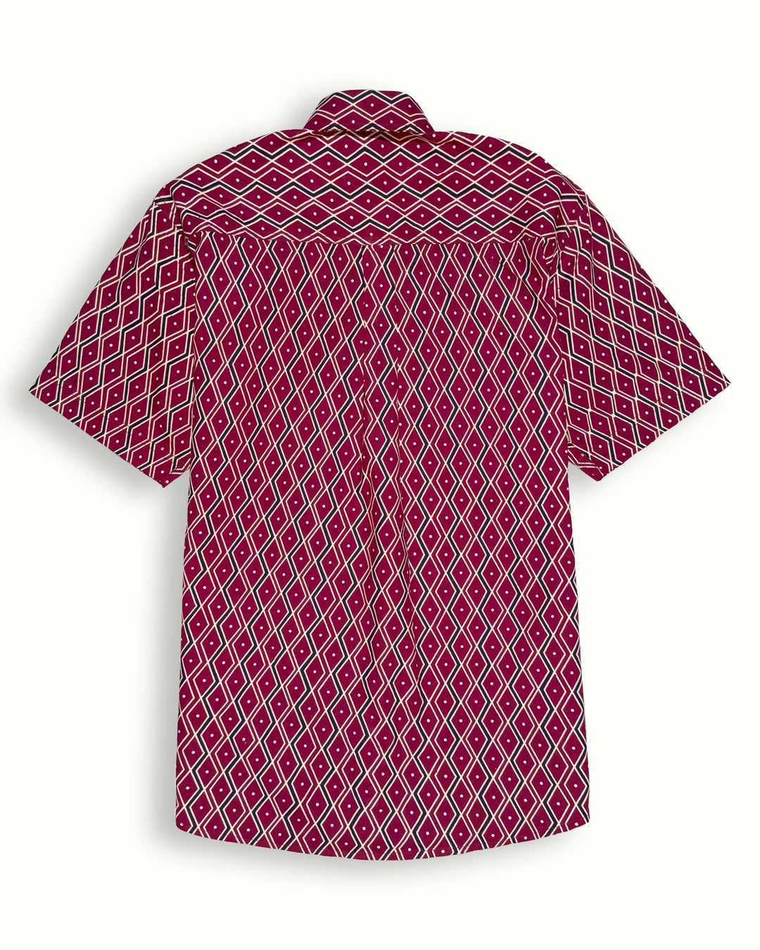 maroon printed half sleeve shirt for men
